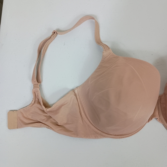 Victoria Secrets Bra 34DD Black Nude Lined Perfect Coverage Soft Logo - Picture 4 of 13